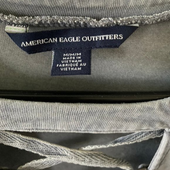 American Eagle Olive Green Dress Shift Dress - Picture 3 of 3